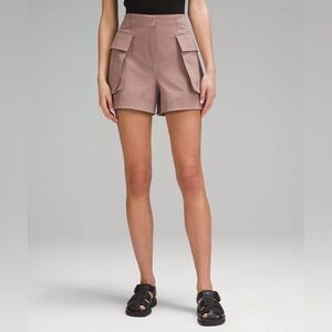 COPY 🍋 Lululemon Relaxed-Fit Super High Rise Cargo Short Twilight Rose Sz 8